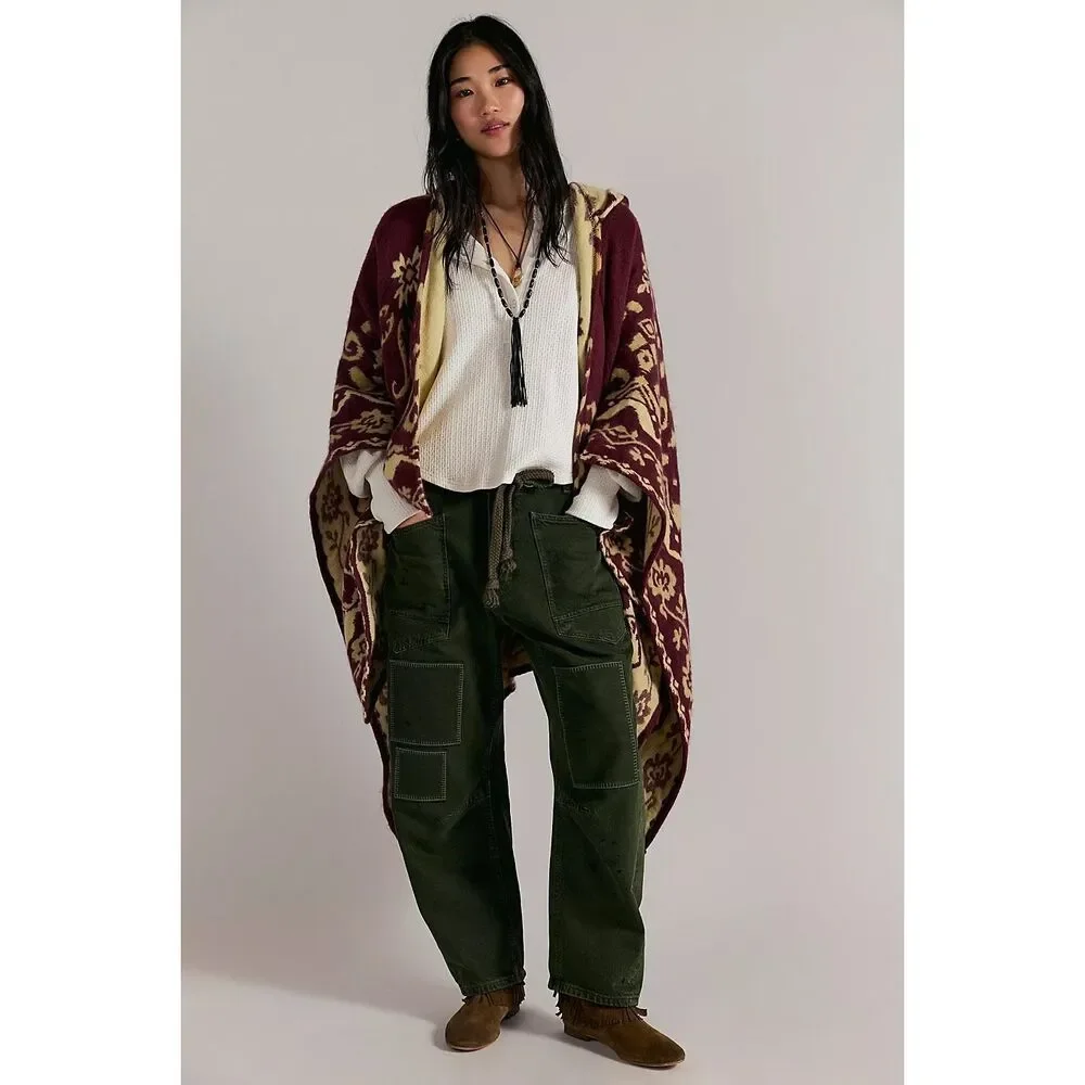 Free People Rown Printed Duster Size OS